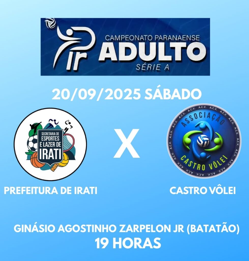 Irati enfrenta Castro neste sábado pelo Campeonato Paranaense de Vôlei Feminino